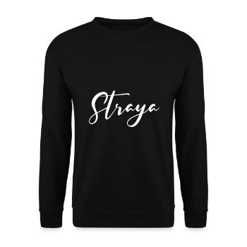Straya - Unisex Pullover - Schwarz - Vorne - Alina (178cm) & Michal (187cm)