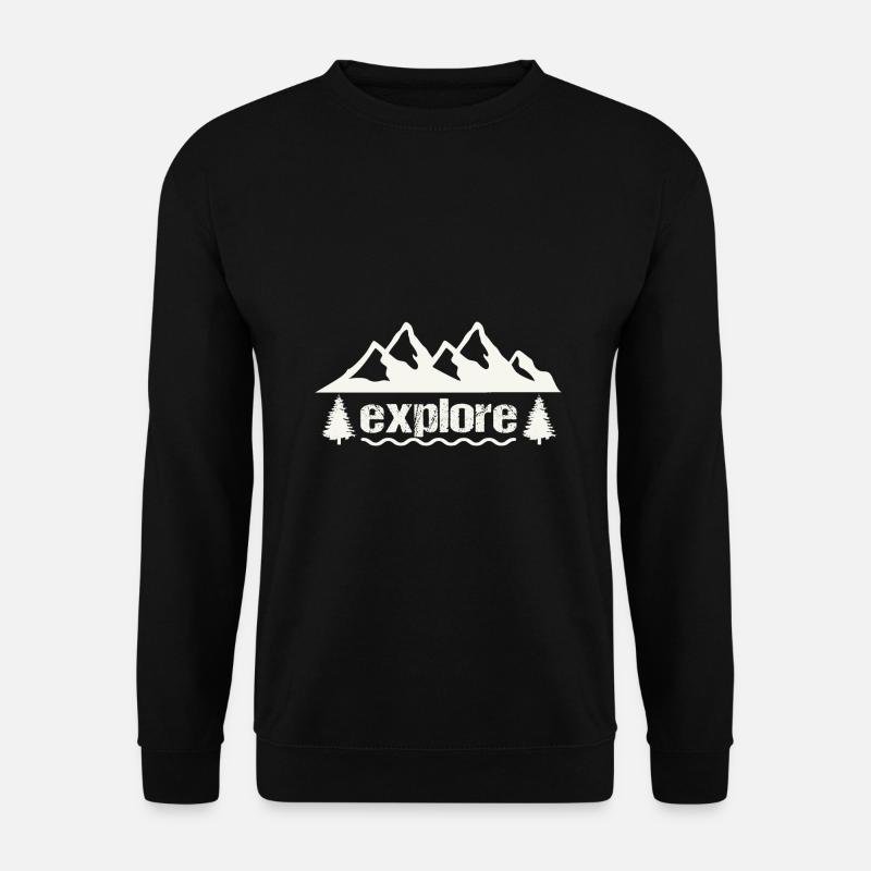 explore - Unisex Sweatshirt - black
