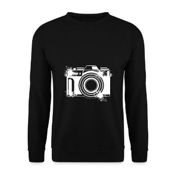 Kamera Fotograf Fotografen Photographie Kreative G - Unisex Pullover - Schwarz - Vorne - Alina (178cm) & Michal (187cm)