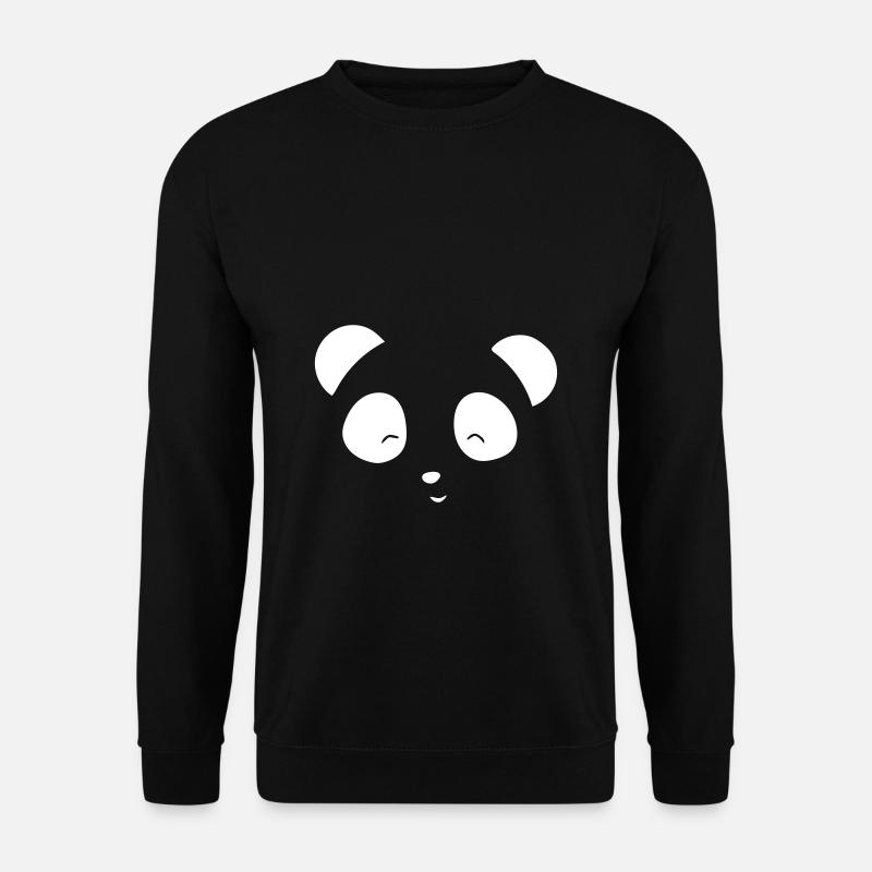 Pandabär - Unisex Pullover - Schwarz