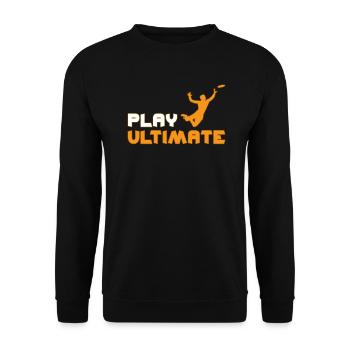 Ultimate Frisbee - Unisex Pullover - Schwarz - Vorne - Alina (178cm) & Michal (187cm)