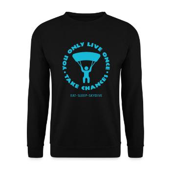 Parachute - Sweat-shirt Unisexe - noir - Devant - Alina (178cm) & Michal (187cm)