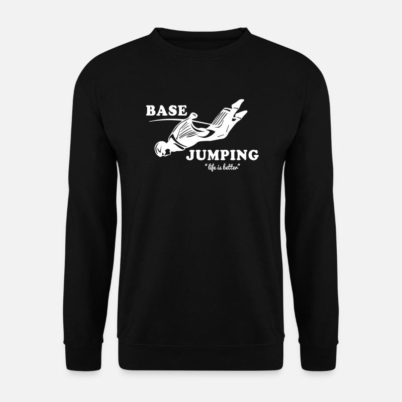Base Jumping - Unisex Pullover - Schwarz