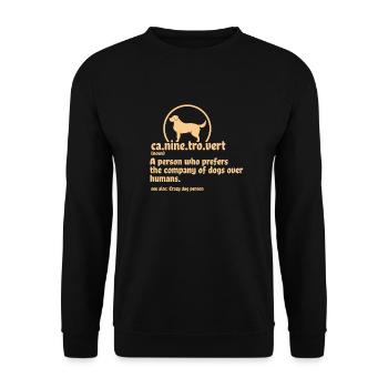 Amoureux de chiens - Sweat-shirt Unisexe - noir - Devant - Alina (178cm) & Michal (187cm)