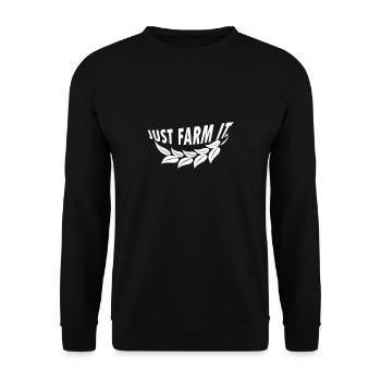 agriculture - Unisex Sweatshirt - black - Front - Alina (178cm) & Michal (187cm)