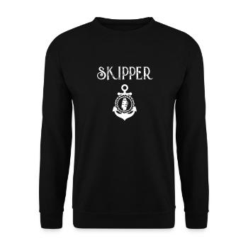Capitaine Et Skipper - Sweat-shirt Unisexe - noir - Devant - Alina (178cm) & Michal (187cm)