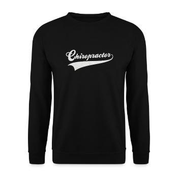 Chiropractor - Unisex Sweatshirt - black - Front - Alina (178cm) & Michal (187cm)