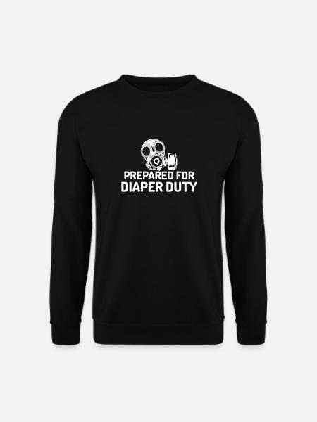 Windel Wechsel Lustiges Geschenk Vater & Mutter - Unisex Pullover - Schwarz
