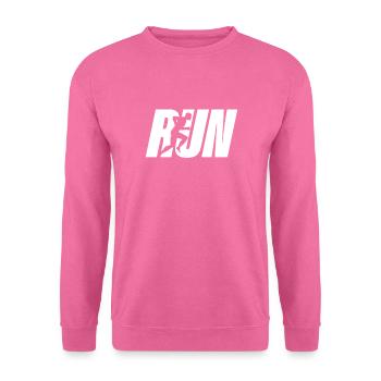 Course - Sweat-shirt Unisexe - rose - Devant