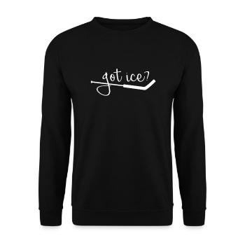 Gardien de but de hockey - Sweat-shirt Unisexe - noir - Devant - Alina (178cm) & Michal (187cm)