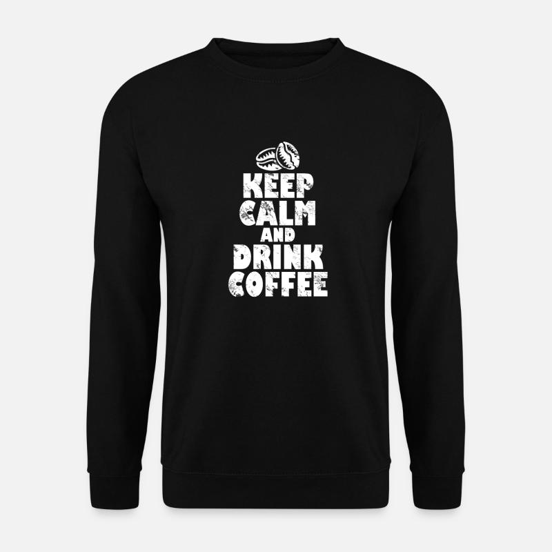 Kaffee - Unisex Pullover - Schwarz