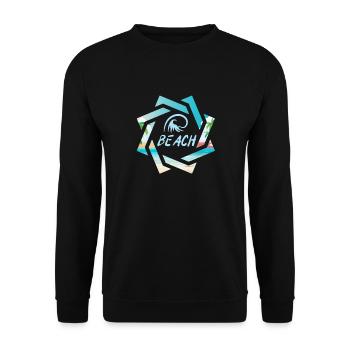 Strand - Unisex Pullover - Schwarz - Vorne - Alina (178cm) & Michal (187cm)