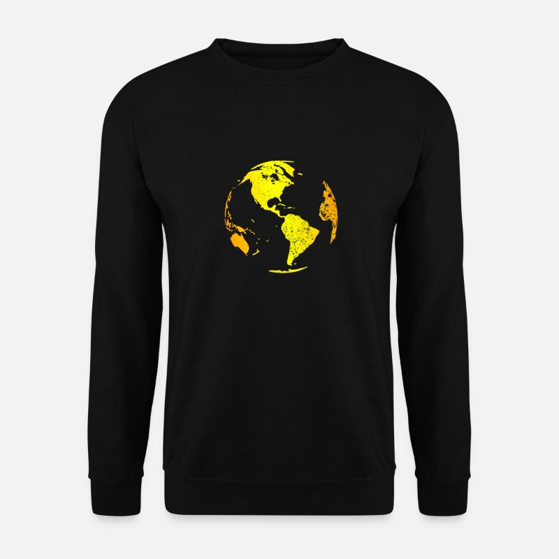 Globus Carte du monde - Sweat-shirt Unisexe - noir