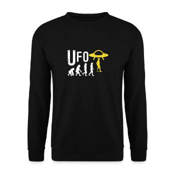 OVNI Evolution - Sweat-shirt Unisexe - noir - Devant - Alina (178cm) & Michal (187cm)
