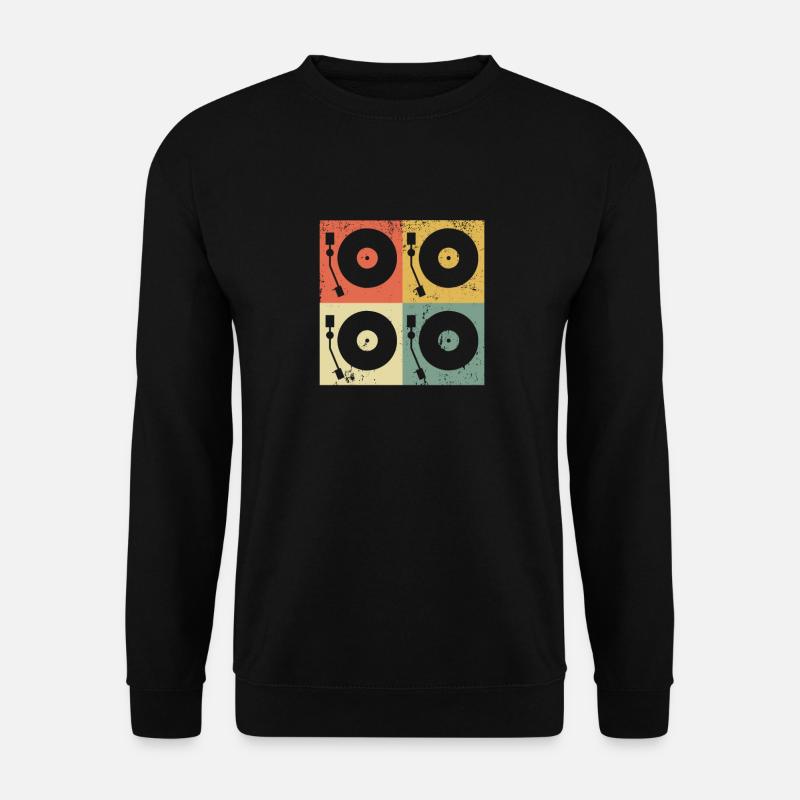 Tourne-disque vinyle vinyle - Sweat-shirt Unisexe - noir