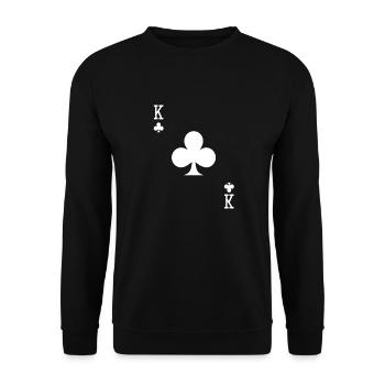 Roi croisé - Sweat-shirt Unisexe - noir - Devant - Alina (178cm) & Michal (187cm)