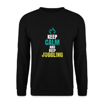 Jonglieren Spruch - Unisex Pullover - Schwarz - Vorne - Alina (178cm) & Michal (187cm)