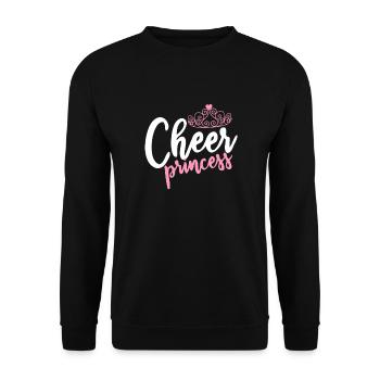 Cheerleader princess - Unisex Sweatshirt - black - Front - Alina (178cm) & Michal (187cm)