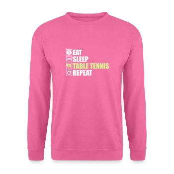 tennis de table - Sweat-shirt Unisexe - rose - Devant