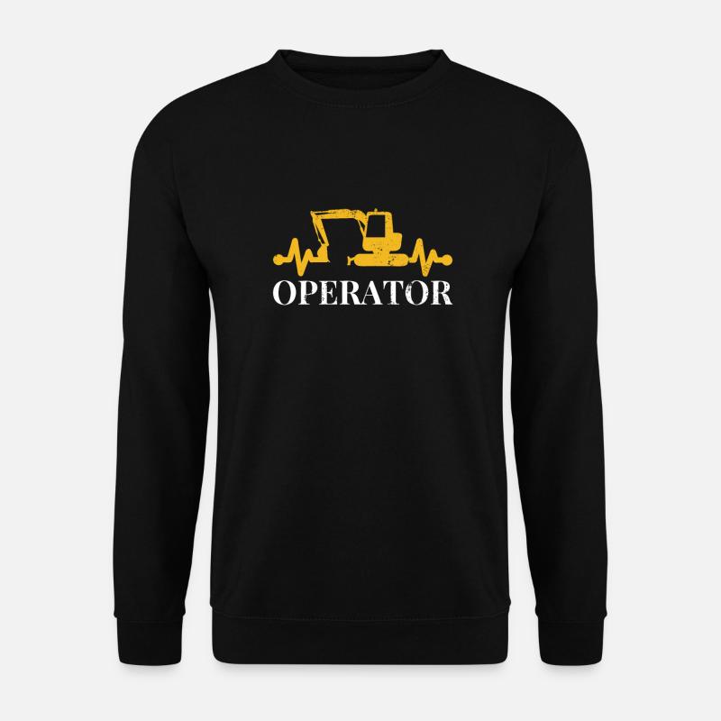 excavator operator - Unisex Sweatshirt - black