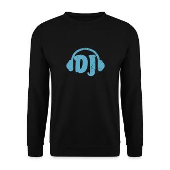 DJ - Unisex Sweatshirt - black - Front - Alina (178cm) & Michal (187cm)