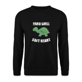 turtle - Unisex Sweatshirt - black - Front - Alina (178cm) & Michal (187cm)