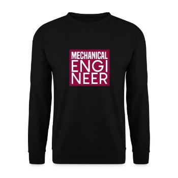 mechanical engineering - Unisex Sweatshirt - black - Front - Alina (178cm) & Michal (187cm)