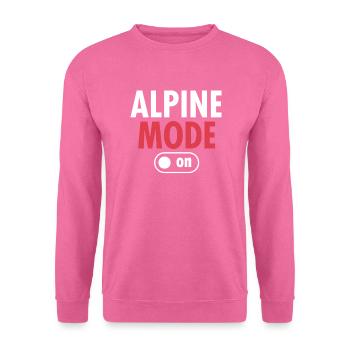 Ski Alpin - Sweat-shirt Unisexe - rose - Devant