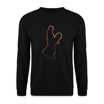 Snowboarder - Unisex Pullover - Schwarz - Vorne - Alina (178cm) & Michal (187cm)