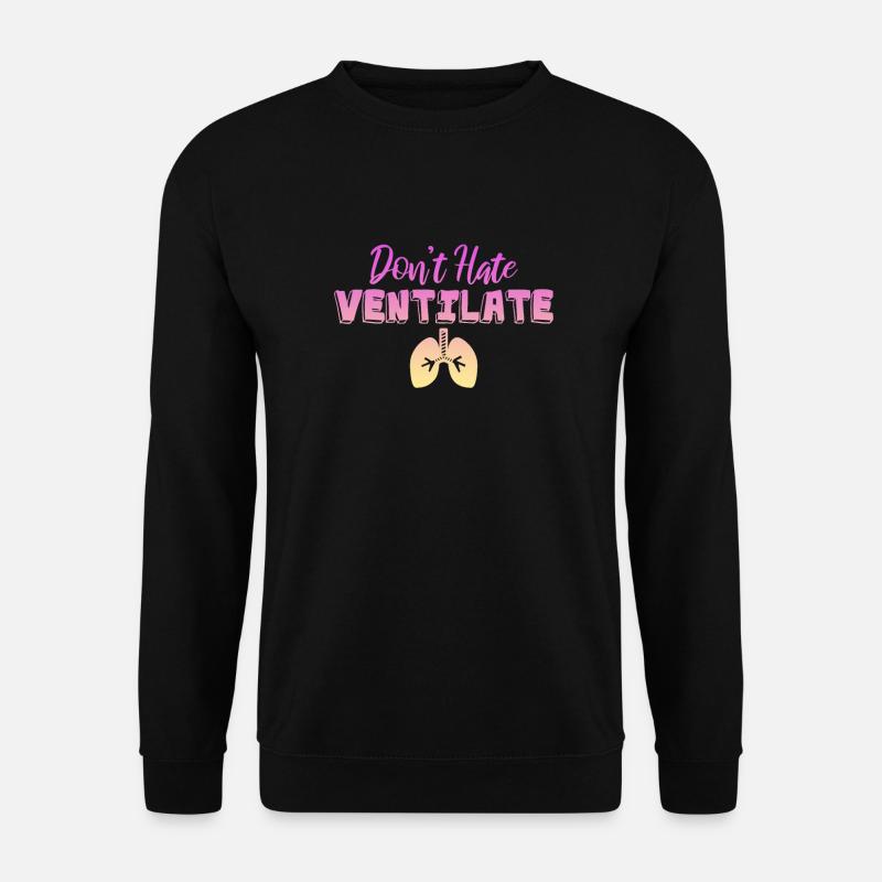 Pneumologie & Atmungstherapeut Geschenk - Unisex Pullover - Schwarz