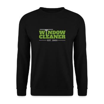 Window cleaner Since 2000 gift birthday - Unisex Sweatshirt - black - Front - Alina (178cm) & Michal (187cm)