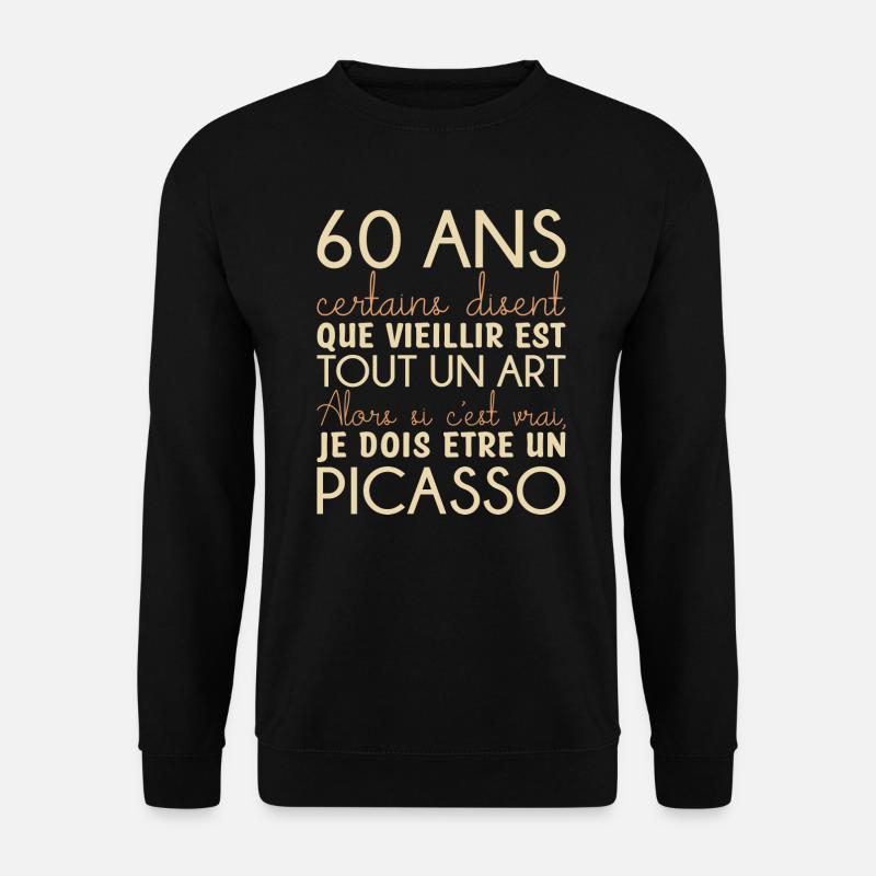 60 ans anniversaire - Sweat-shirt Unisexe - noir