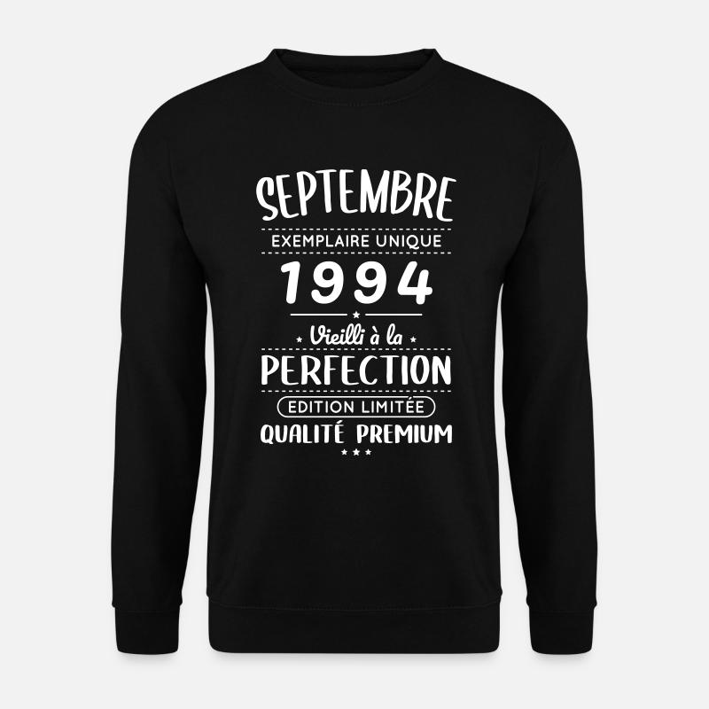 30th Anniversary - September 1994 Perfection - Unisex Sweatshirt - black