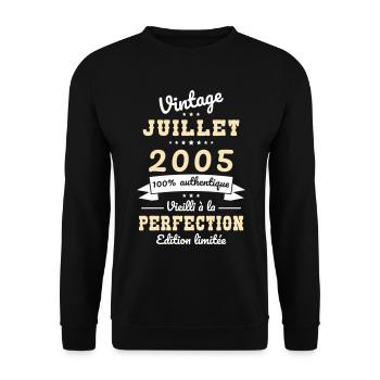 20 Years Anniversary - Vintage - July 2005 - Unisex Sweatshirt - black - Front - Alina (178cm) & Michal (187cm)