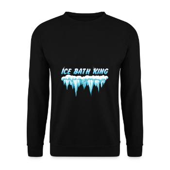 Ice Bathing Gift Cold Shower Fitness Ice Bathing - Unisex Sweatshirt - black - Front - Alina (178cm) & Michal (187cm)