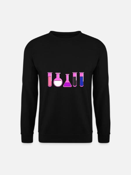 Genderfluid Pride Test Tubes - Unisex Sweatshirt - black