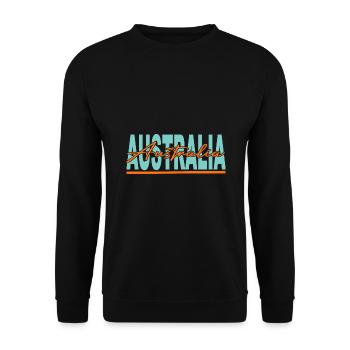 Australie - Sweat-shirt Unisexe - noir - Devant - Alina (178cm) & Michal (187cm)