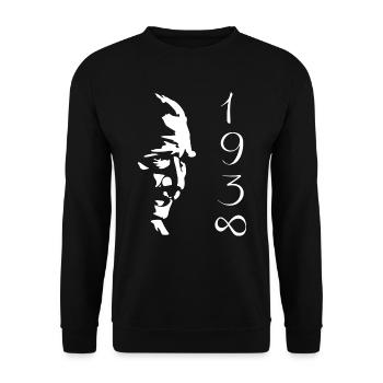 Atatürk 1938 - Sweat-shirt Unisexe - noir - Devant - Alina (178cm) & Michal (187cm)