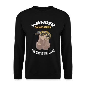hiking adventure hiking time mountain hiking trekking - Unisex Sweatshirt - black - Front - Alina (178cm) & Michal (187cm)