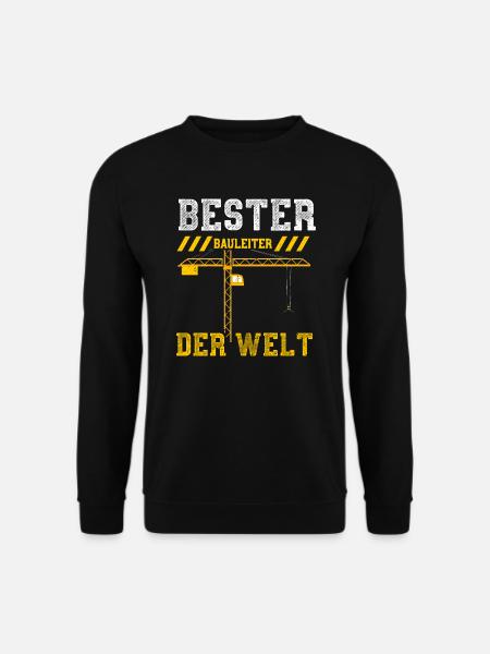 Bester Bauleiter Der Welt - Unisex Pullover - Schwarz