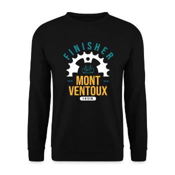 Vélo velo col Mont Ventoux Velo mont ventoux - Sweat-shirt Unisexe - noir - Devant - Alina (178cm) & Michal (187cm)