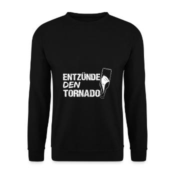 Entzündet den Tornado Bier - Unisex Pullover - Schwarz - Vorne - Alina (178cm) & Michal (187cm)