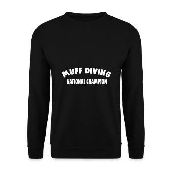 MUFF DIVING NATIONAL CHAMPION - Unisex Sweatshirt - black - Front - Alina (178cm) & Michal (187cm)
