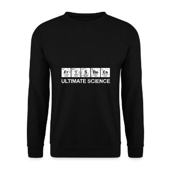 Élément chimique cadeau de énonciations drôle Frisbee - Sweat-shirt Unisexe - noir - Devant - Alina (178cm) & Michal (187cm)
