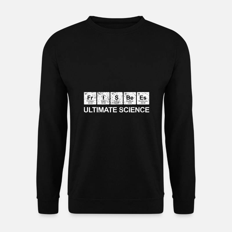 Frisbee lustige Sprüche Geschenk chemische Element - Unisex Pullover - Schwarz