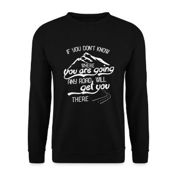 Travel Urlaub - Unisex Pullover - Schwarz - Vorne - Alina (178cm) & Michal (187cm)