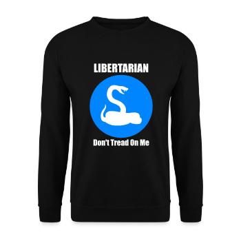 Politics Libertarianism Anarchy Left Right Left - Unisex Sweatshirt - black - Front - Alina (178cm) & Michal (187cm)