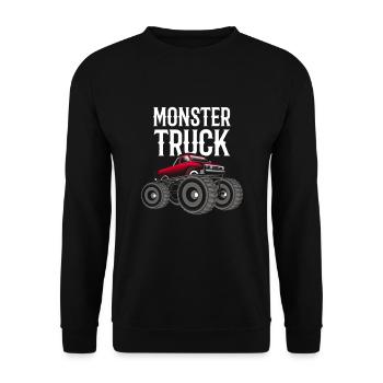Monstertruck - Unisex Pullover - Schwarz - Vorne - Alina (178cm) & Michal (187cm)
