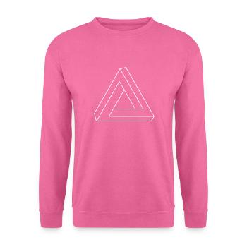 Triangle graphic shape geometry - Unisex Sweatshirt - pink - Front