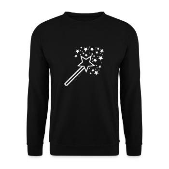 Magie magique fée étoile elfe baguette magique fille - Sweat-shirt Unisexe - noir - Devant - Alina (178cm) & Michal (187cm)